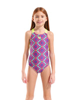 Arena Girl's Floral Swimsuit Swim Pro Back