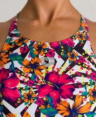 Arena Women's One Yuka Allover Booster Back One Piece