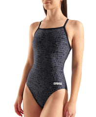 Arena Women's Snakeskin Swimsuit Lightdrop Back