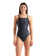 Arena Women's Snakeskin Swimsuit Lightdrop Back