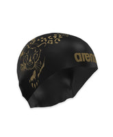 Arena Simone Manuel Pro II Moulded Swim Cap - Black-Gold