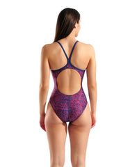 Arena Women's Snakeskin Swimsuit Lightdrop Back