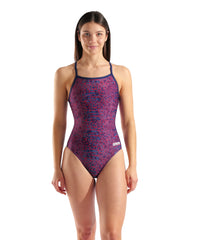 Arena Women's Snakeskin Swimsuit Lightdrop Back