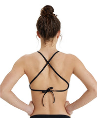 Bikini Arena Women's Team Swim Top Tie Solid