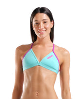 Bikini Arena Women's Team Swim Top Tie Solid