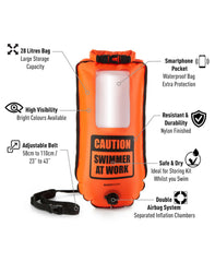 Bóia Drybag BuddySwim Smartphone Buoy 28Lts