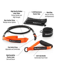 Buddyswim Training Rubbers Ultimate Dryland Cords