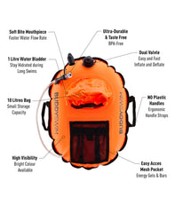 Bóia BuddySwim Pro Sinalização | Hidratação 10L