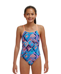 Funkita Girl's Diamond Back One Piece Swimsuit