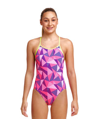 Funkita Girl's Diamond Back One Piece Swimsuit