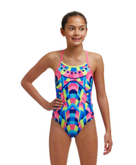 Funkita Girl's Diamond Back One Piece Swimsuit