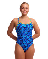 Funkita Ladies Diamond Back One Piece Hill Billy Blues