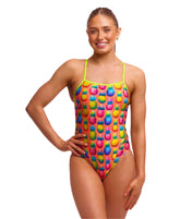 Funkita Ladies Single Strap One Piece Pinky Piney