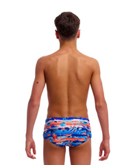 Funky Trunks Boy's Sidewinder Trunks - Forever Fossil