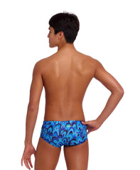 Funky Trunks Boy's Sidewinder Trunks - Hill Billy Blues