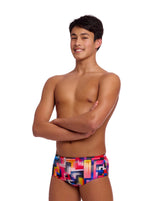 Funky Trunks Boy's Sidewinder Trunks - Putty Rules