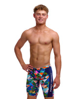 Funky Trunks Boy's Training Jammers - Palm Prism