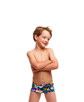 Funky Trunks Toddler Boy's Printed Trunks - Palm Prism