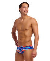 Funky Trunks Men's Seamed Brief  - Forever Fossil