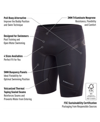 BuddySwim Shorts de Flutuação de Neoprene Trilaminate Warmth 5/3mm