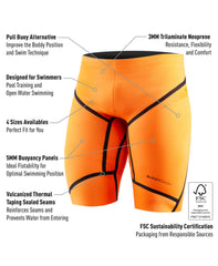 BuddySwim Shorts de Flutuação de Neoprene Trilaminate Warmth 5/3mm