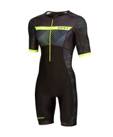 Zone3 Men's Trisuit Activate+ Revolution (Spots) Short Sleeve Trisuit
