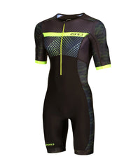 Zone3 Men's Trisuit Activate+ Revolution (Spots) Short Sleeve Trisuit
