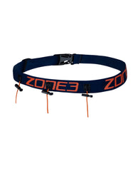 Zone3 Ultimate Race Number Belt With Gel Loops - Navy-Orange