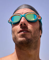 Zone3 Venator-X Swim Goggles - Teal-Cream-Copper