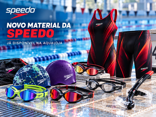 Novidades Speedo: Óculos, Toucas e Fatos de Competição