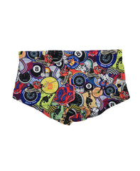 Arena Men's Squared Short Phantasy Prints - Moto Patches Red