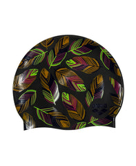 Arena Print 2 Swim Cap Falling Leaves