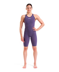 Arena Women's Powerskin Veloce Midnight Chrome Open Back LE