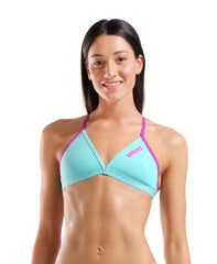 Bikini Arena Women's Team Swim Top Tie Solid