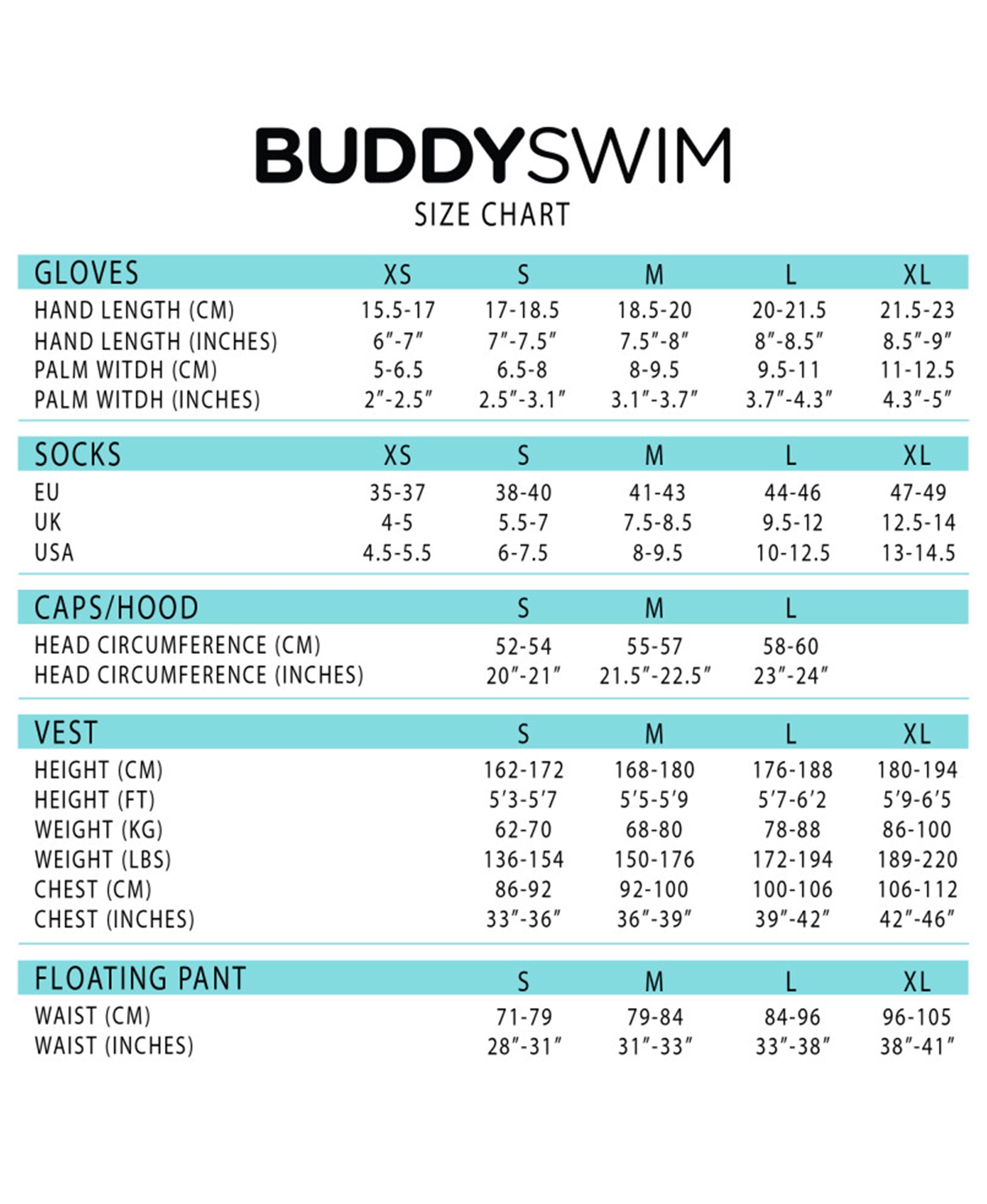 Buddyswim Neoprene Hood Buddyswim Trilaminate Warmth 2.5mm