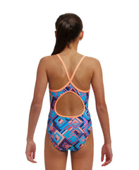 Funkita Girl's Diamond Back One Piece Swimsuit