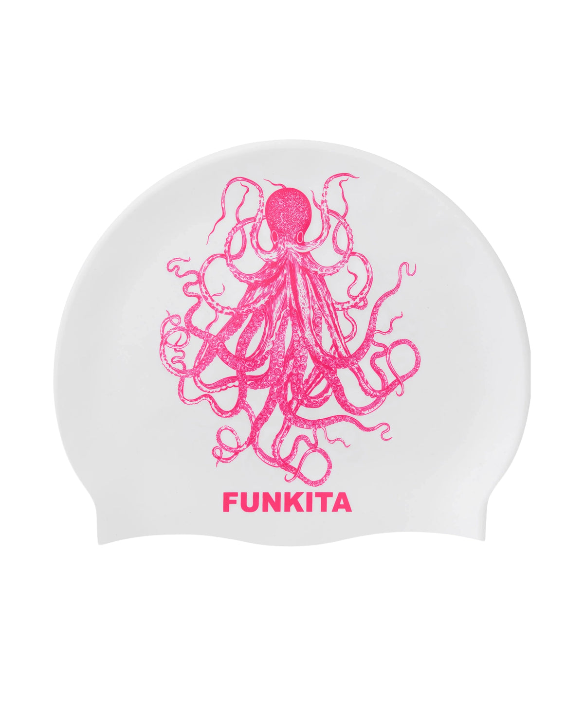 Funkita Silicone Swimming Cap - Octomus Pink
