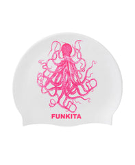 Funkita Silicone Swimming Cap - Octomus Pink