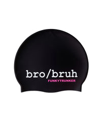 Funky Silicone Swimming Cap -  Bro Bruh