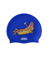 Funky Silicone Swimming Cap -  Hot Dawg