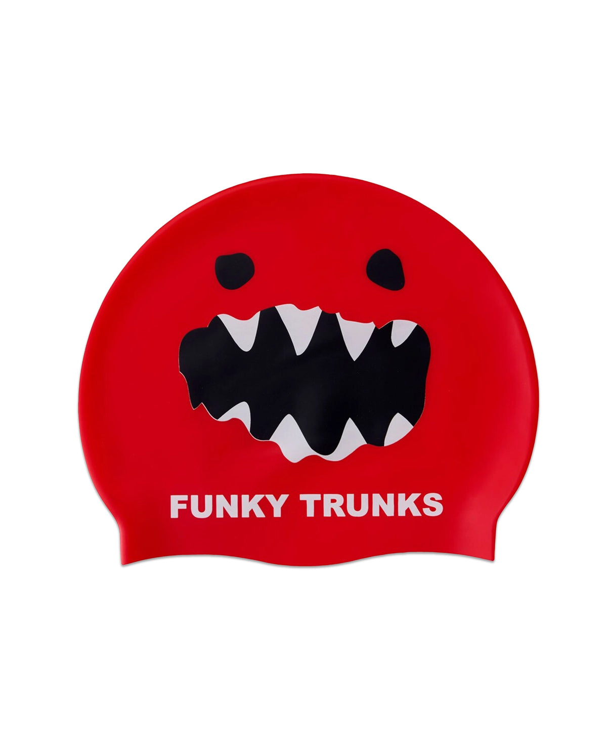 Funky Silicone Swimming Cap - Red Monster