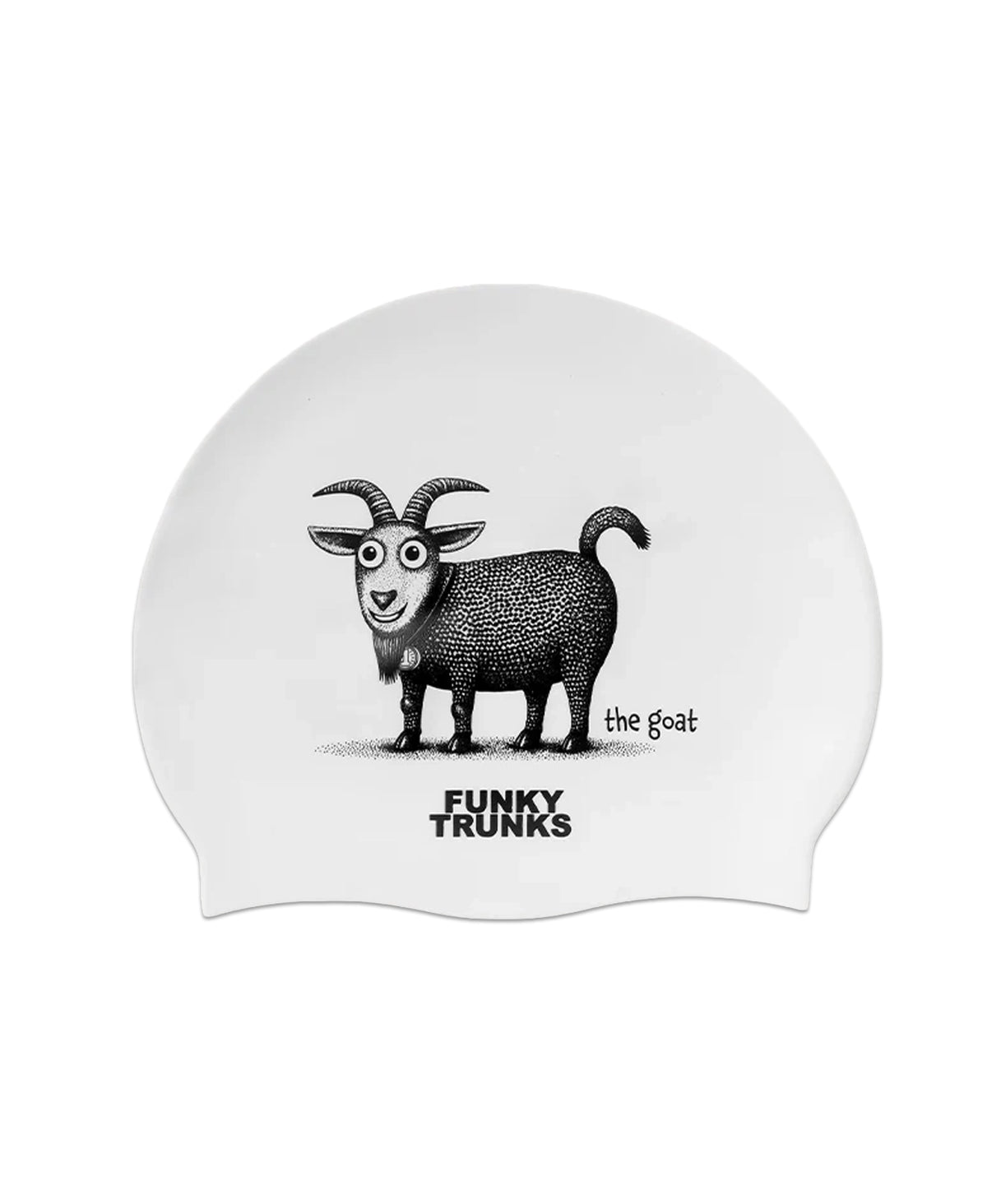 Funky Silicone Swimming Cap - The Goat