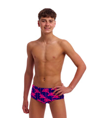 Funky Trunks Boy's Sidewinder Trunks - Pinky Palms