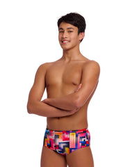 Funky Trunks Boy's Sidewinder Trunks - Putty Rules