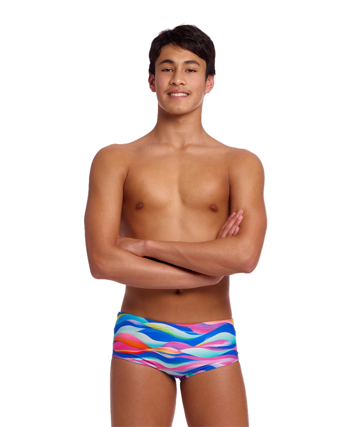 Funky Trunks Boy's Sidewinder Trunks - Royal Wave