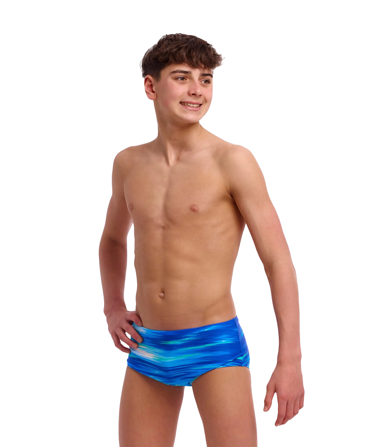 Funky Trunks Boy's Sidewinder Trunks - Sea Breeze