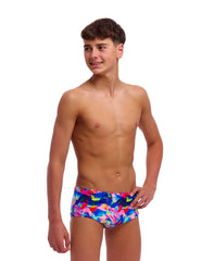 Funky Trunks Boy's Sidewinder Trunks - Wet Wave