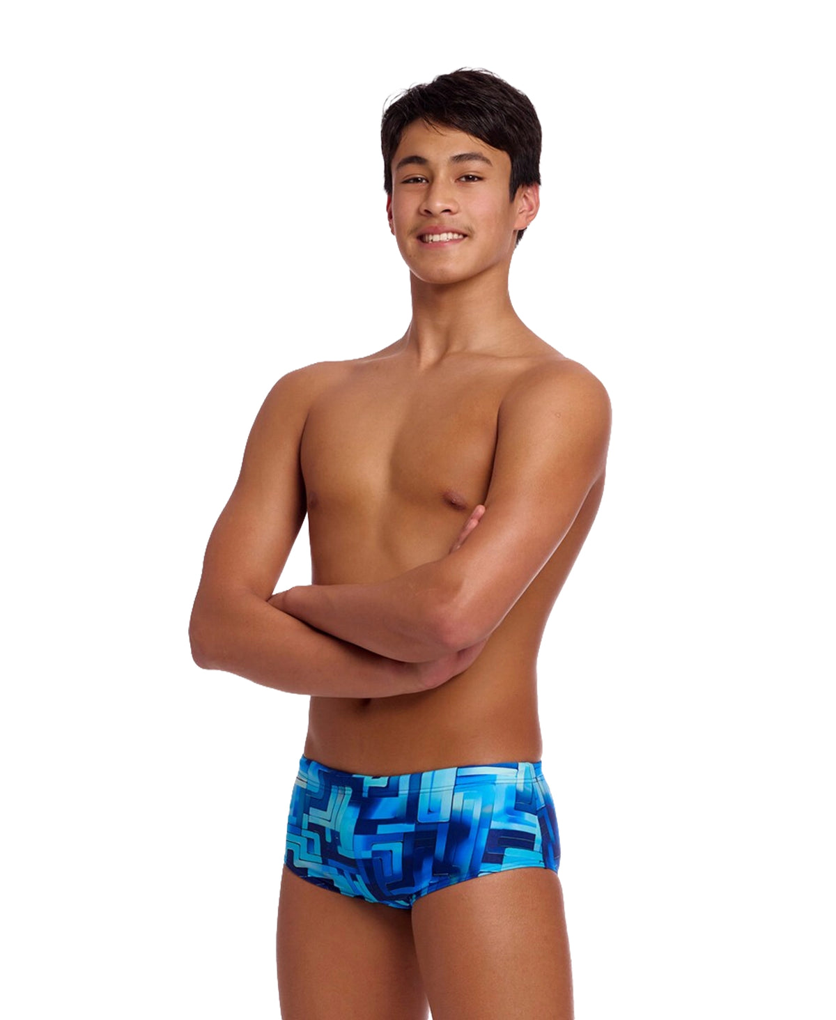 Funky Trunks Boy's Sidewinder Trunks - You Blued