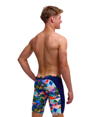 Funky Trunks Boy's Training Jammers - Palm Prism