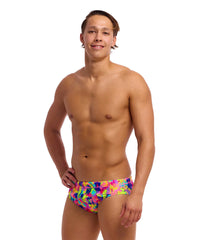 Funky Trunks Men's Seamed Brief  - Mess Match